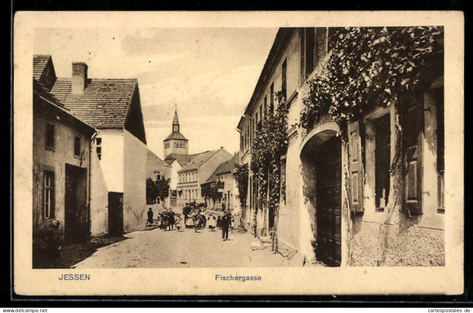 AK Jessen, Häuser in der Fischergasse
