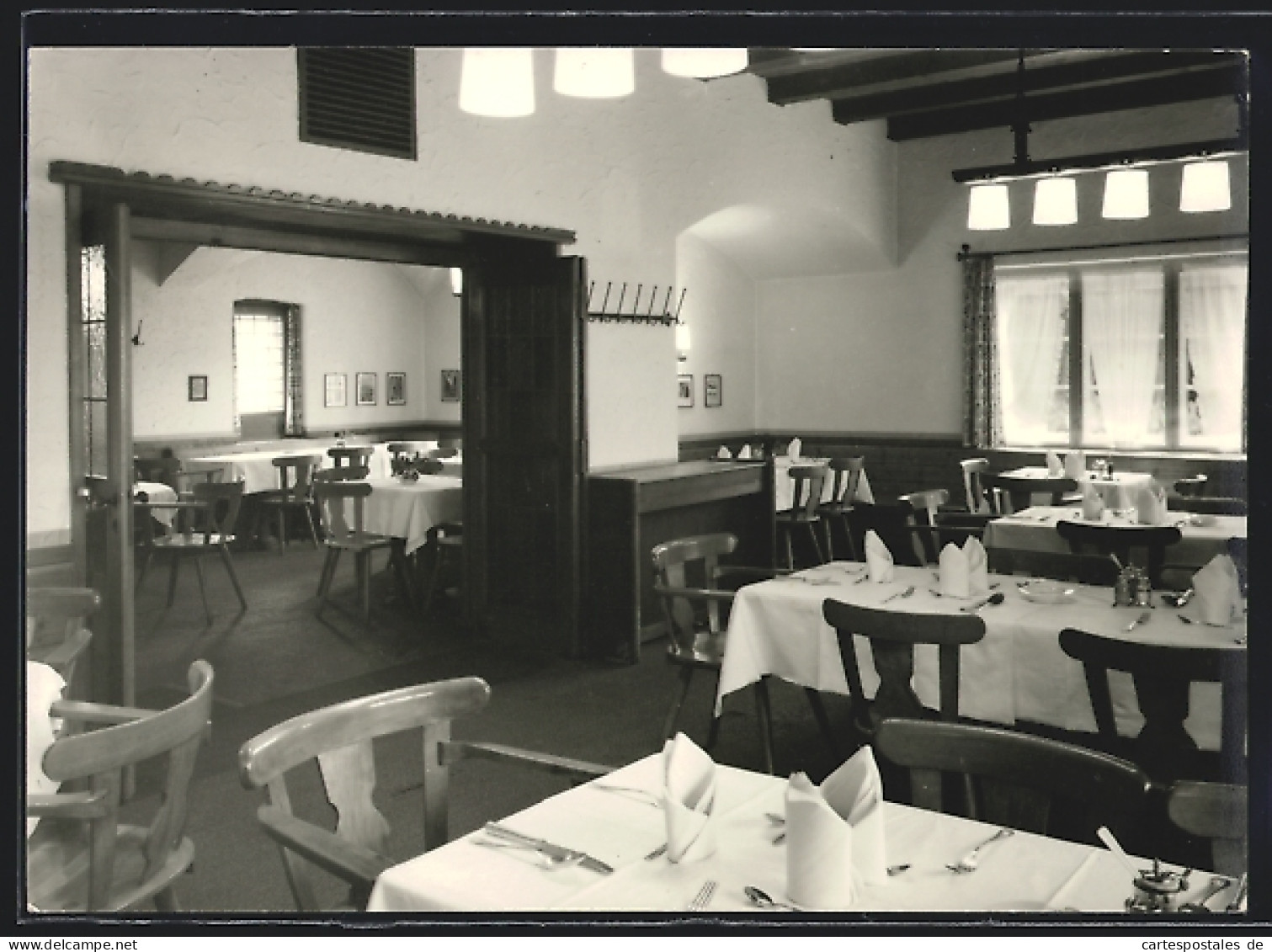 AK Jöhstadt, Gasthaus Raststätte Berghof Jöhstadt, Innenansicht