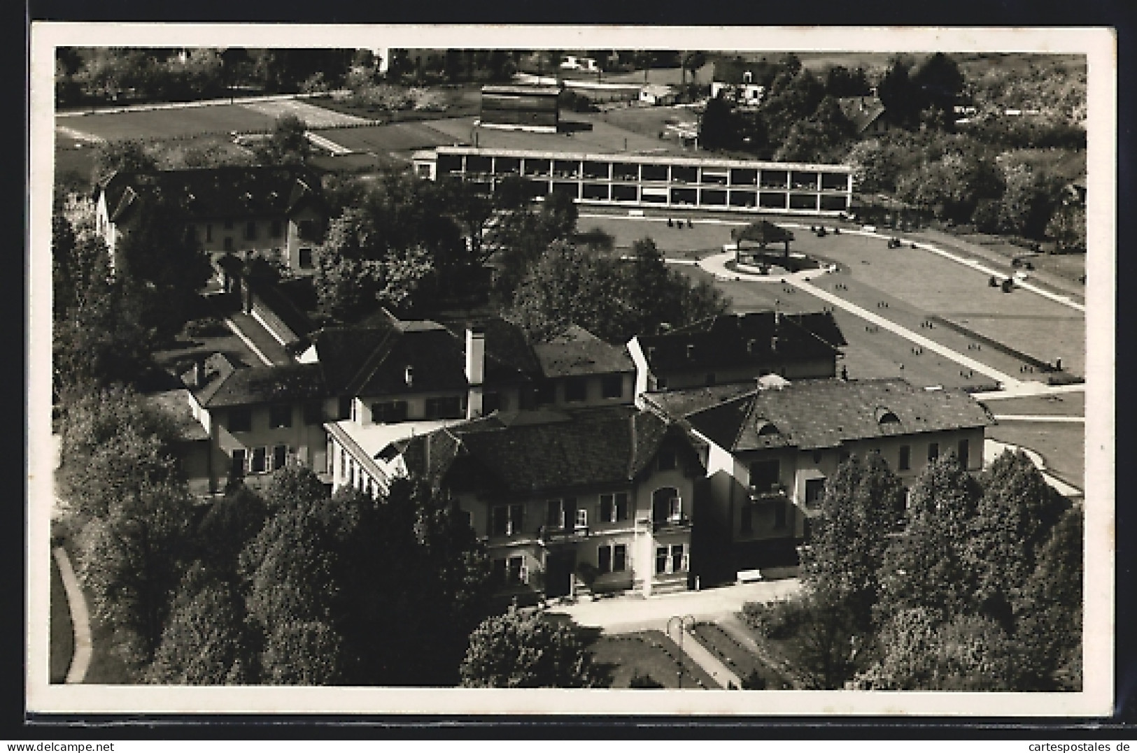 AK Judendorf-Strassengel, Heilstätte aus der Vogelschau