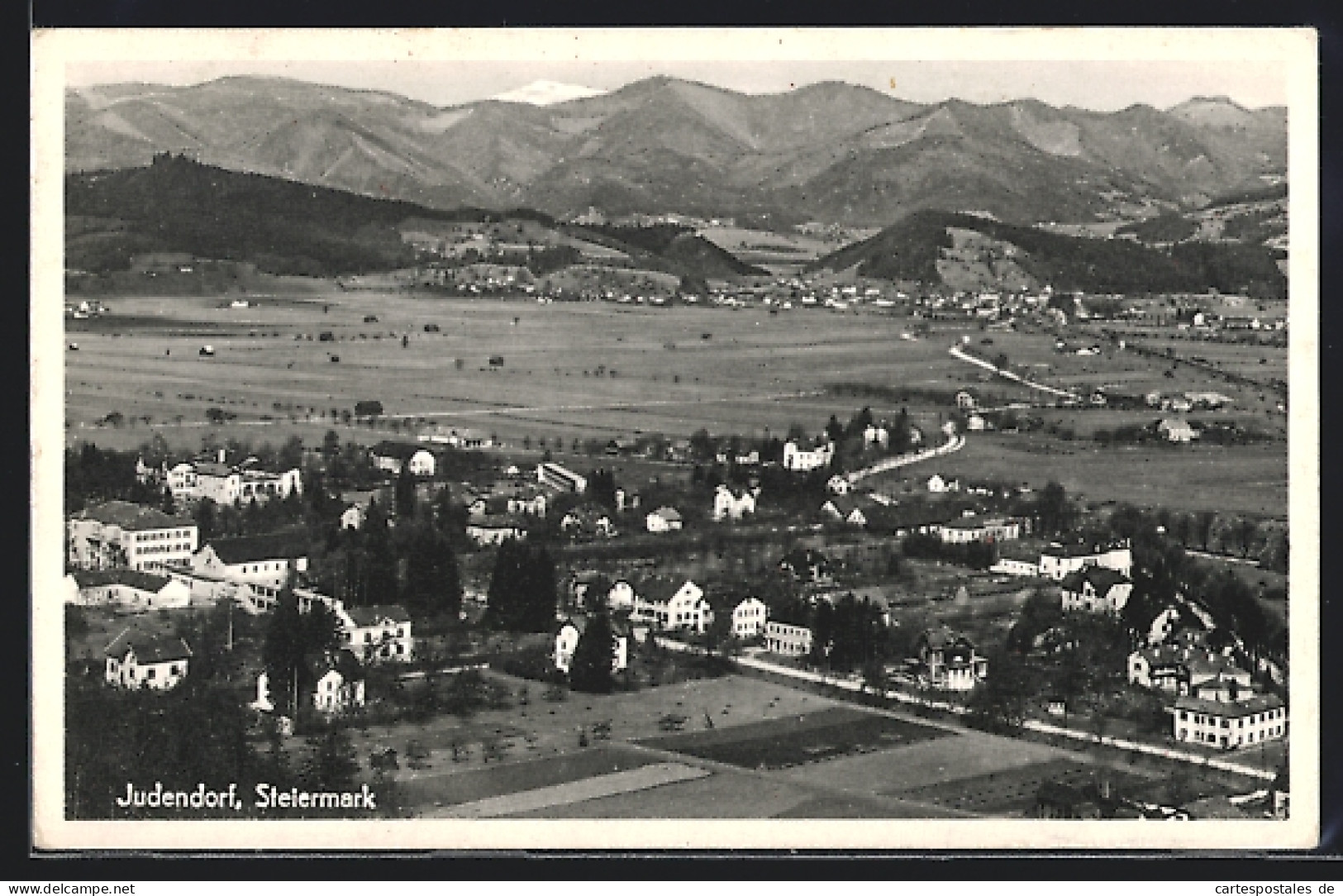 AK Judendorf-Strassengel, Judendorf aus der Vogelschau