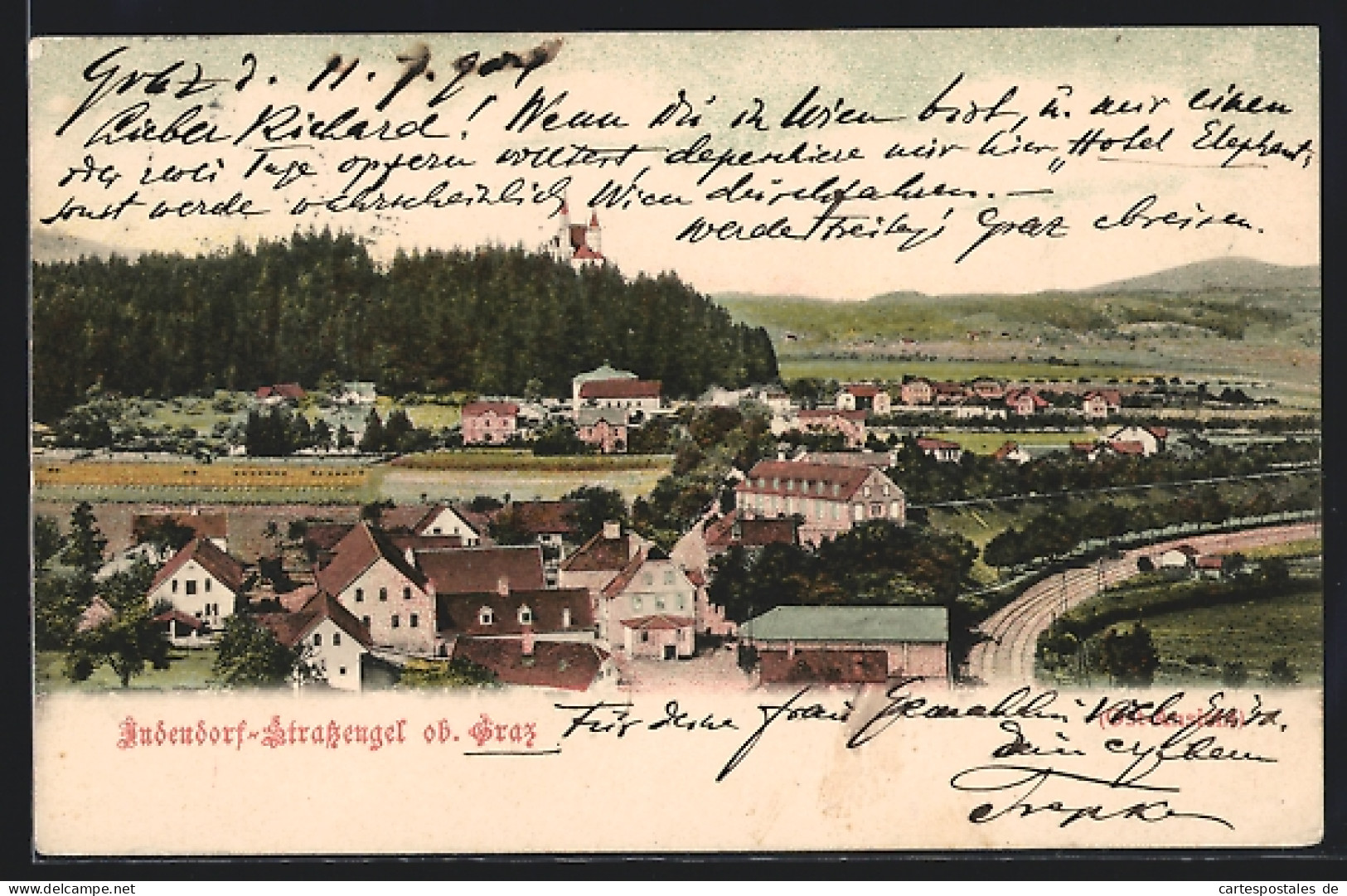 AK Judendorf-Strassengel ob. Graz, Teilansicht