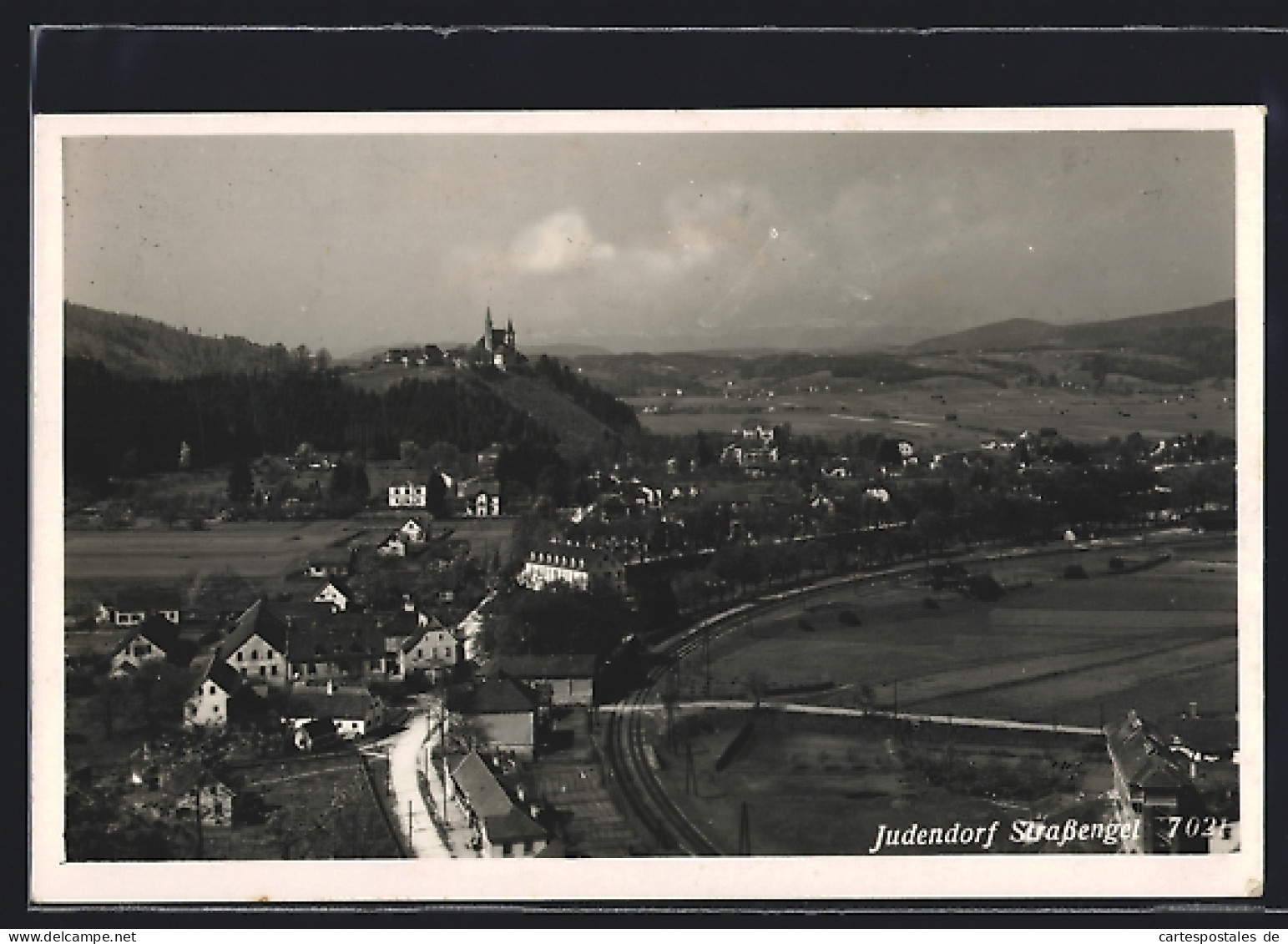 AK Judendorf-Strassengel, Ortsansicht aus der Vogelschau