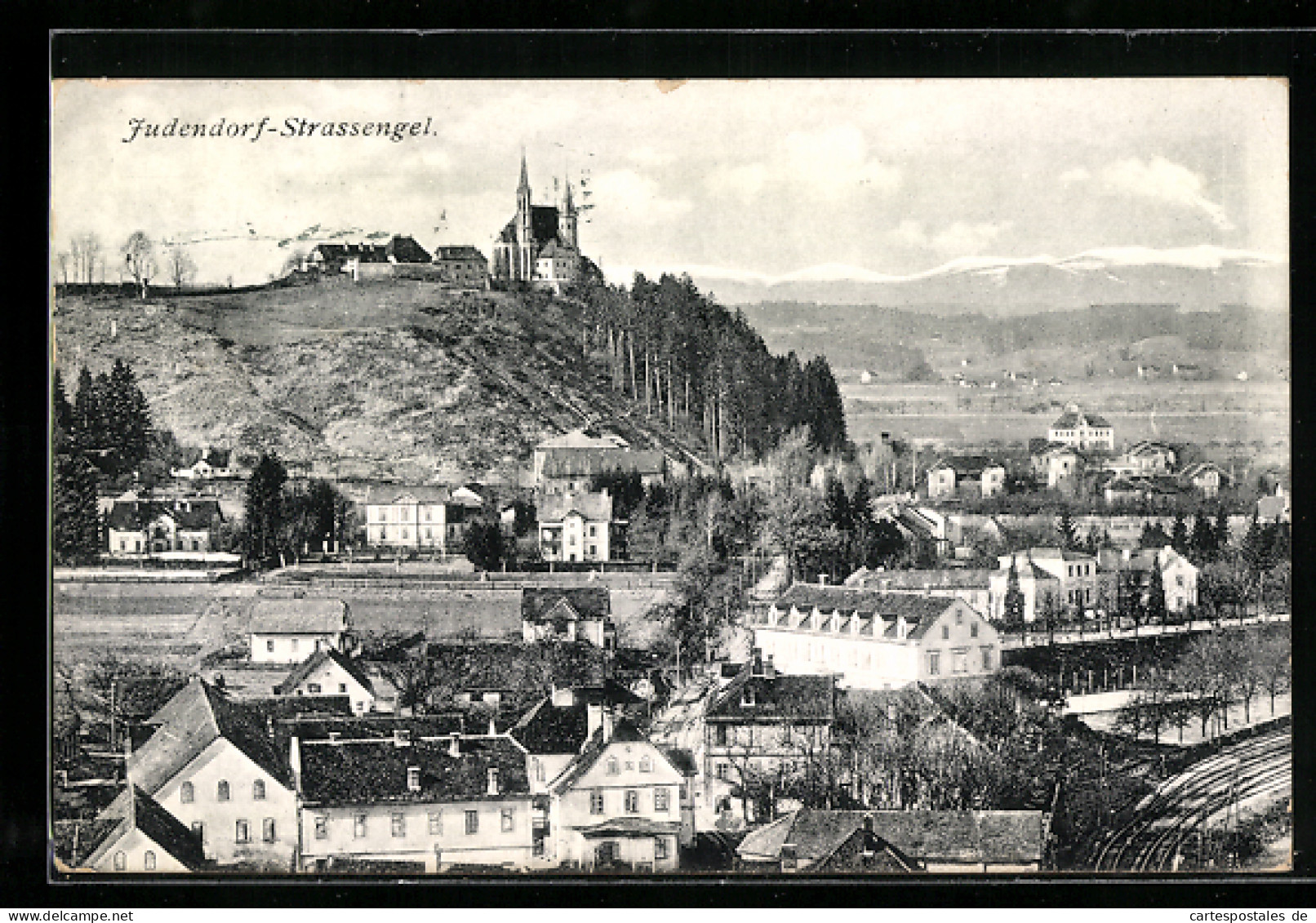 AK Judendorf-Strassengel, Ortsansicht mit Umland