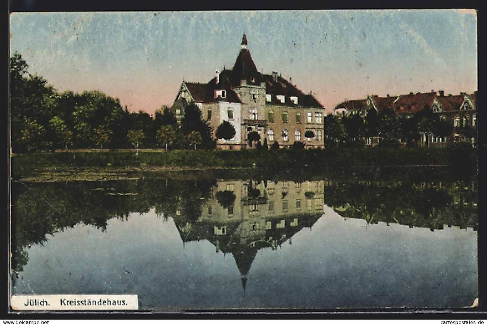 AK Jülich, Kreisständehaus, vom Wasser gesehen