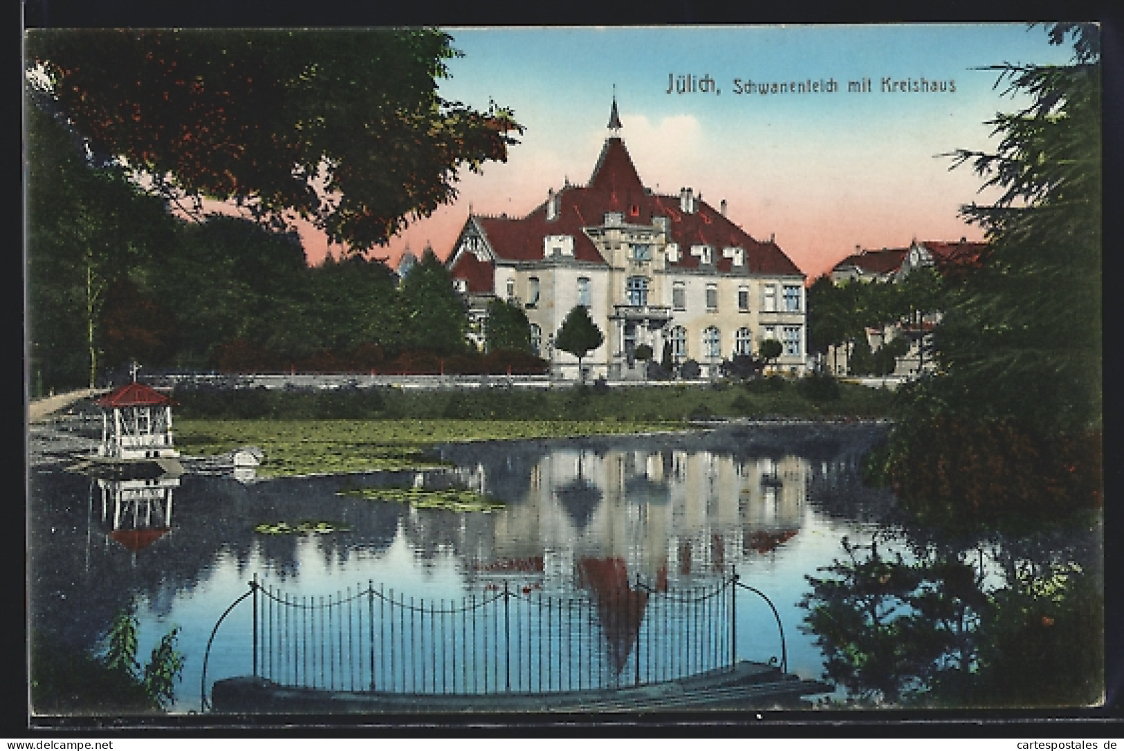 AK Jülich, Schwanenteich mit Kreishaus