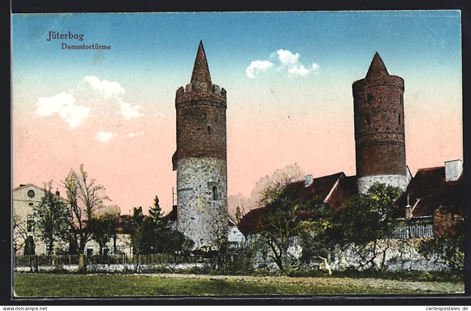 AK Jüterbog, Blick auf Dammtortürme