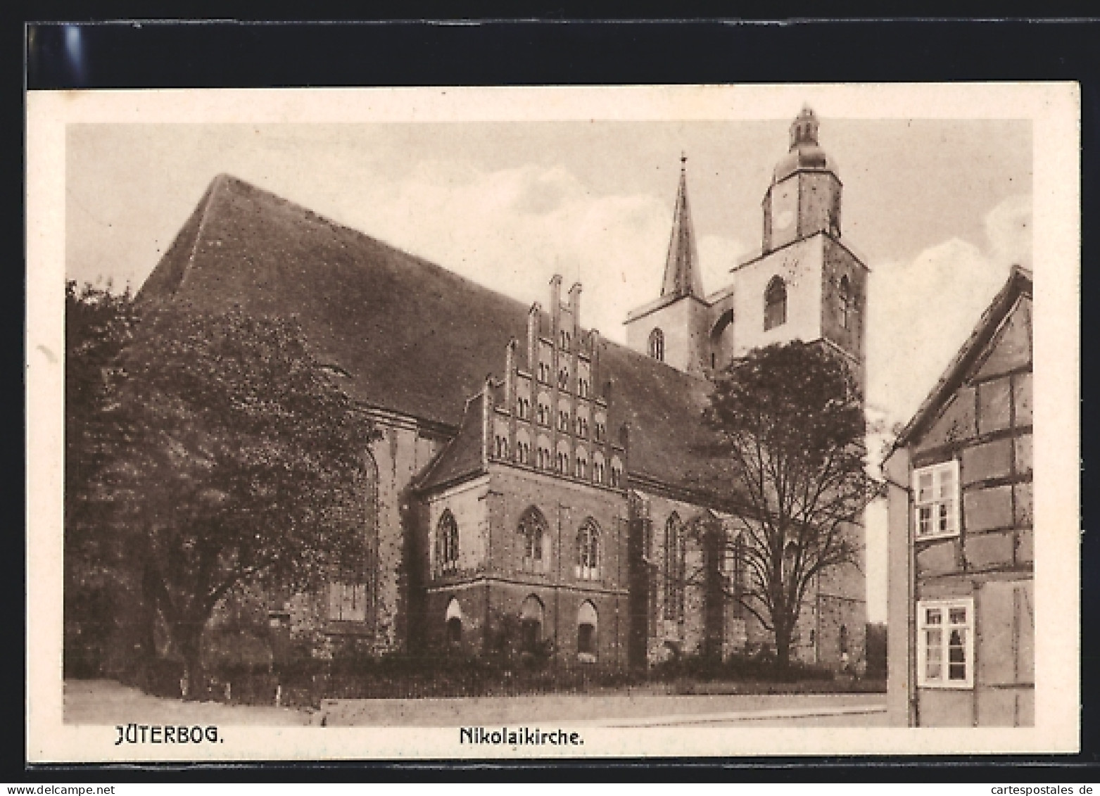 AK Jüterbog, Blick zur Nikolaikirche