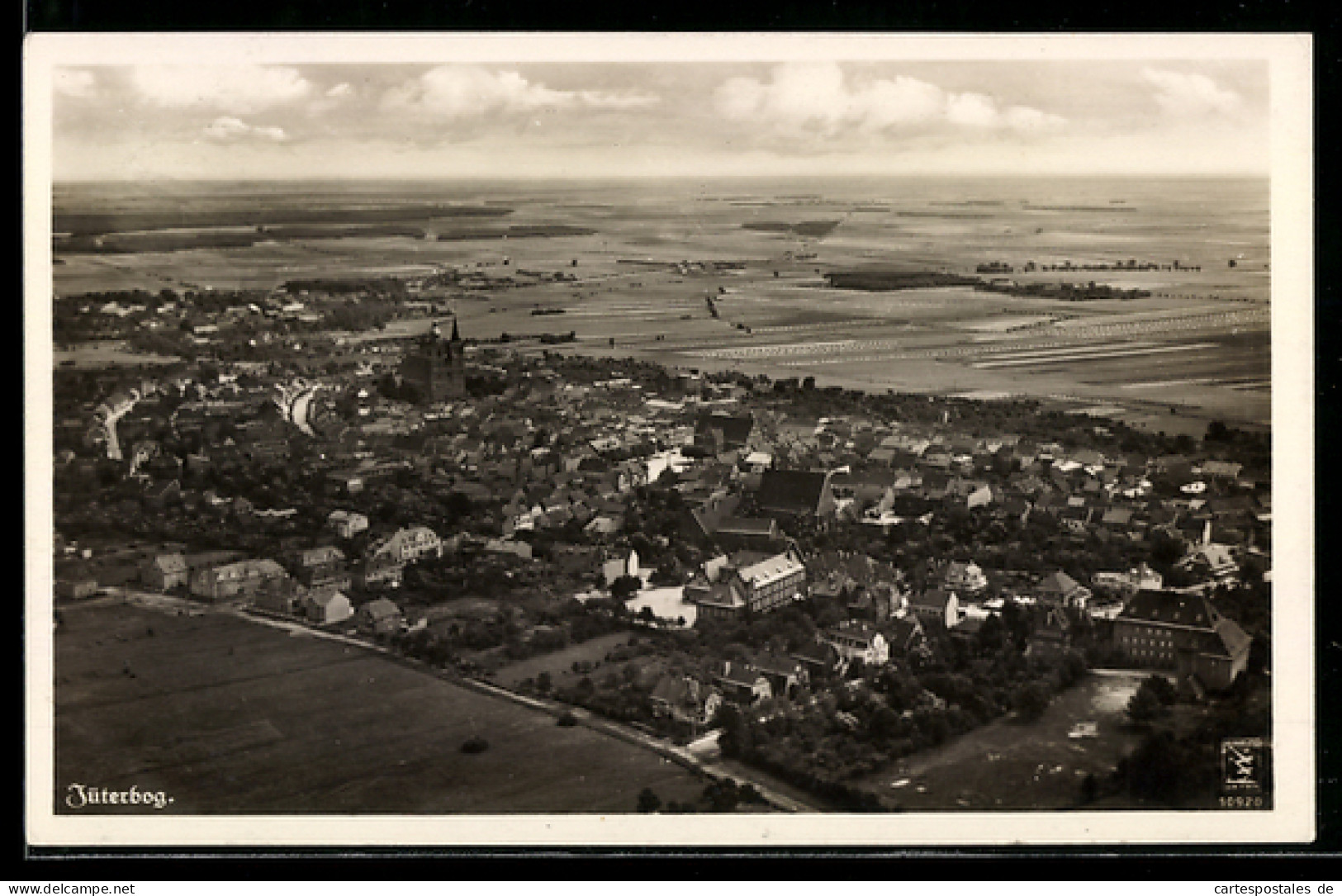 AK Jüterbog, Teilansicht, Fliegeraufnahme
