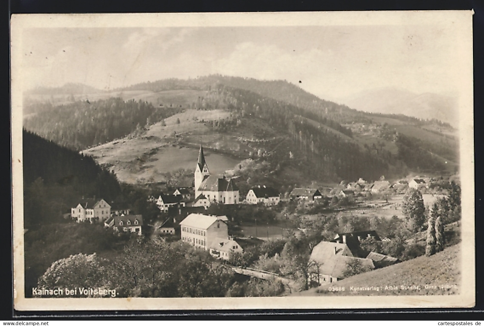 AK Kainach bei Voitsberg, Gesamtansicht mit Kirche