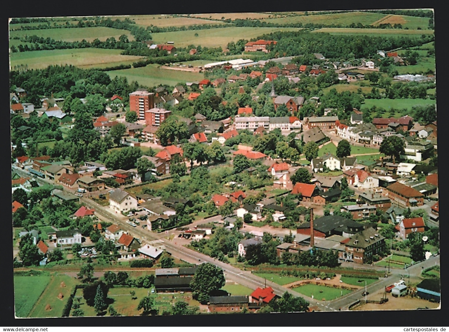AK Kaltenkirchen /Holstein, Gesamtansicht vom Flugzeug aus