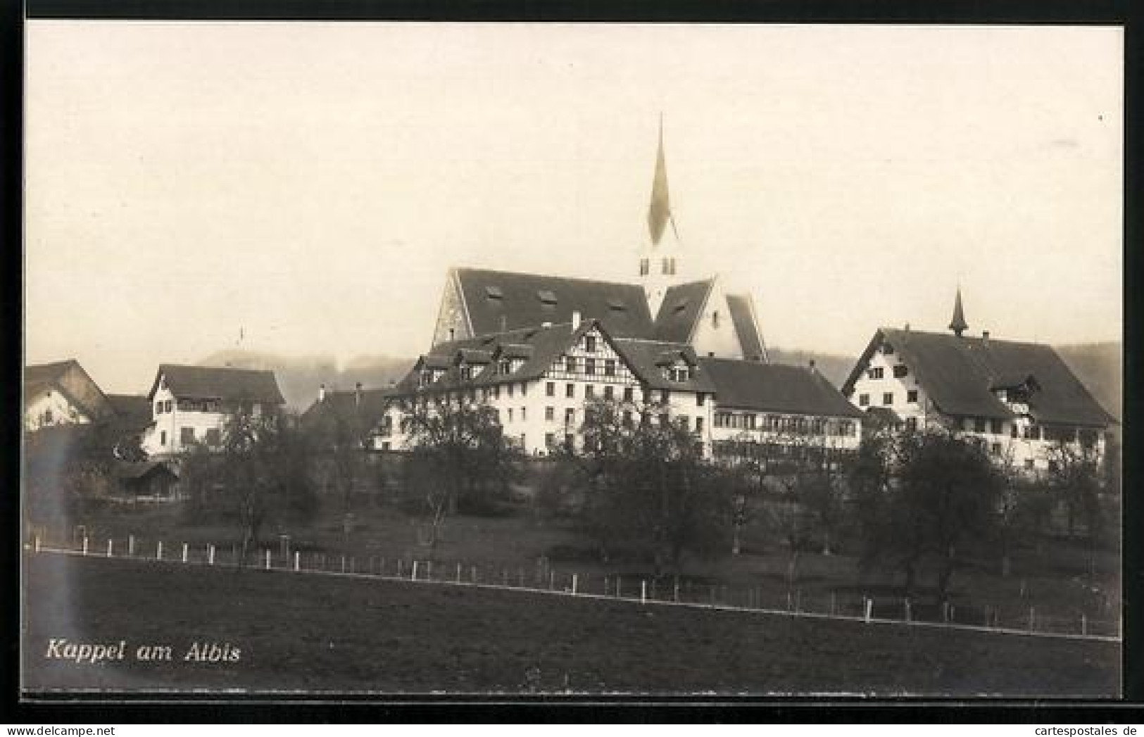 AK Kappel am Albis, Blick zur Kirche