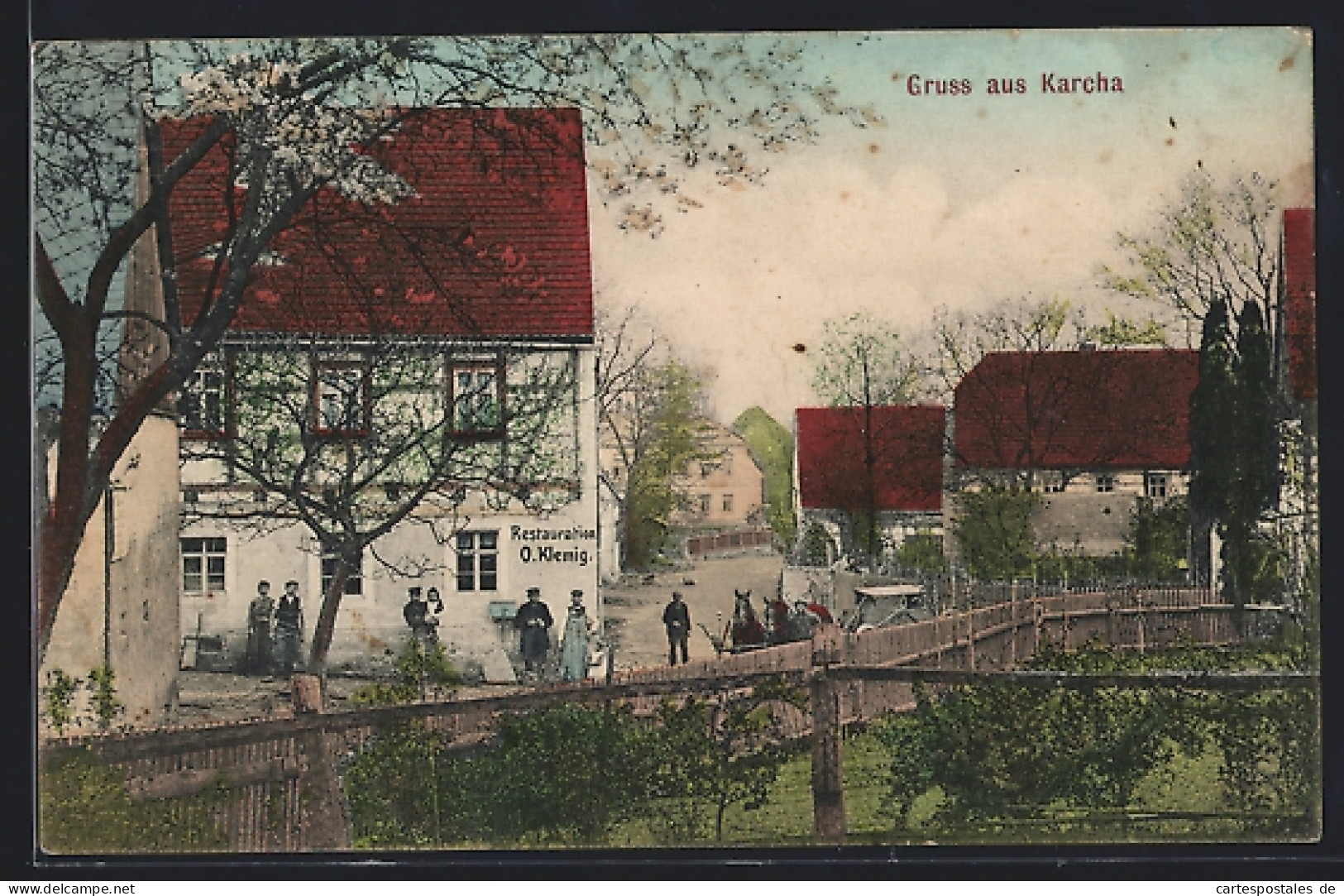 AK Karcha, Teilansicht mit Restaurant O. Klemig