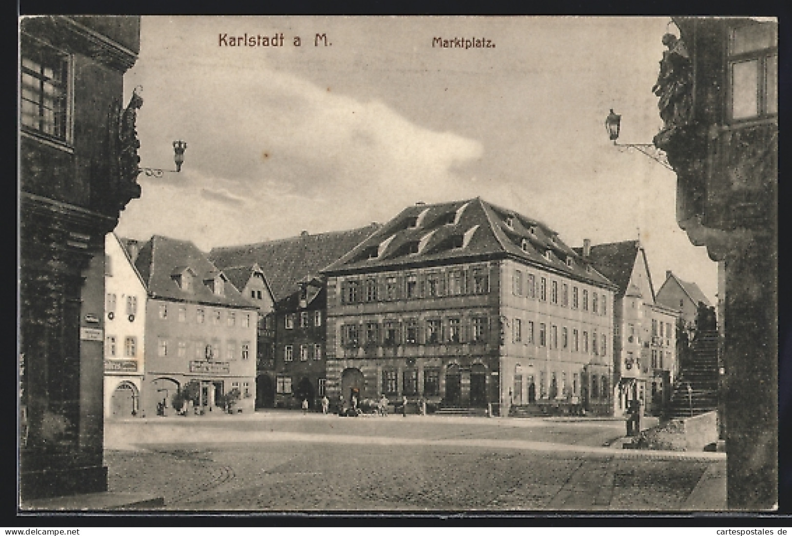 AK Karlstadt a. Main, Marktplatz
