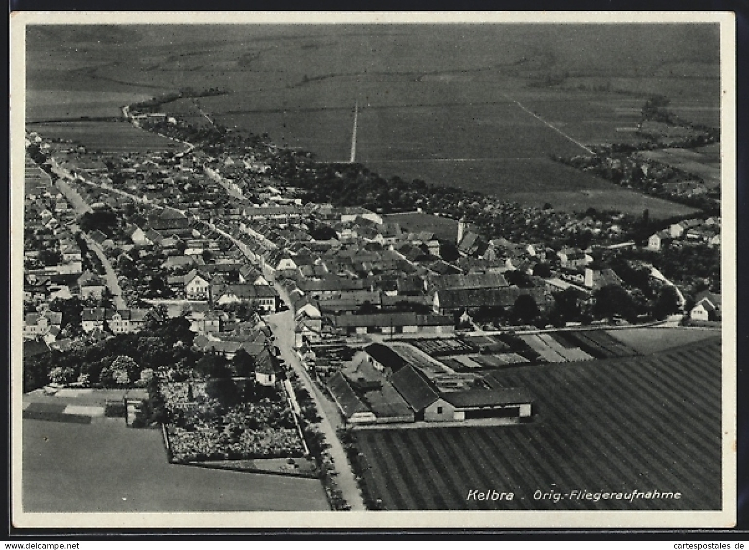 AK Kelbra, Ortsansicht, Fliegeraufnahme