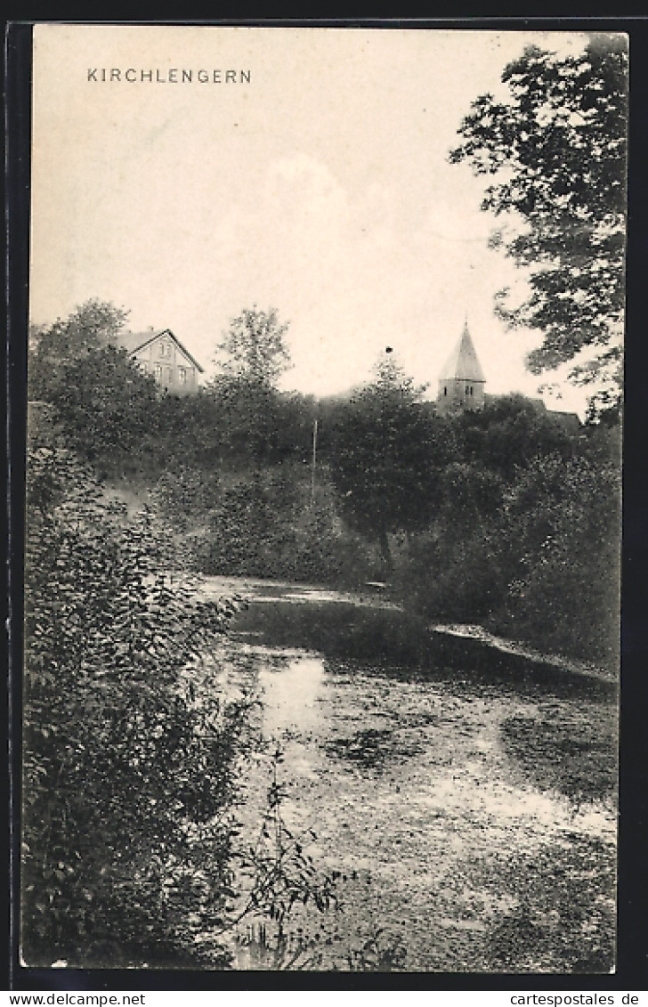AK Kirchlengern, Partie am Wasser