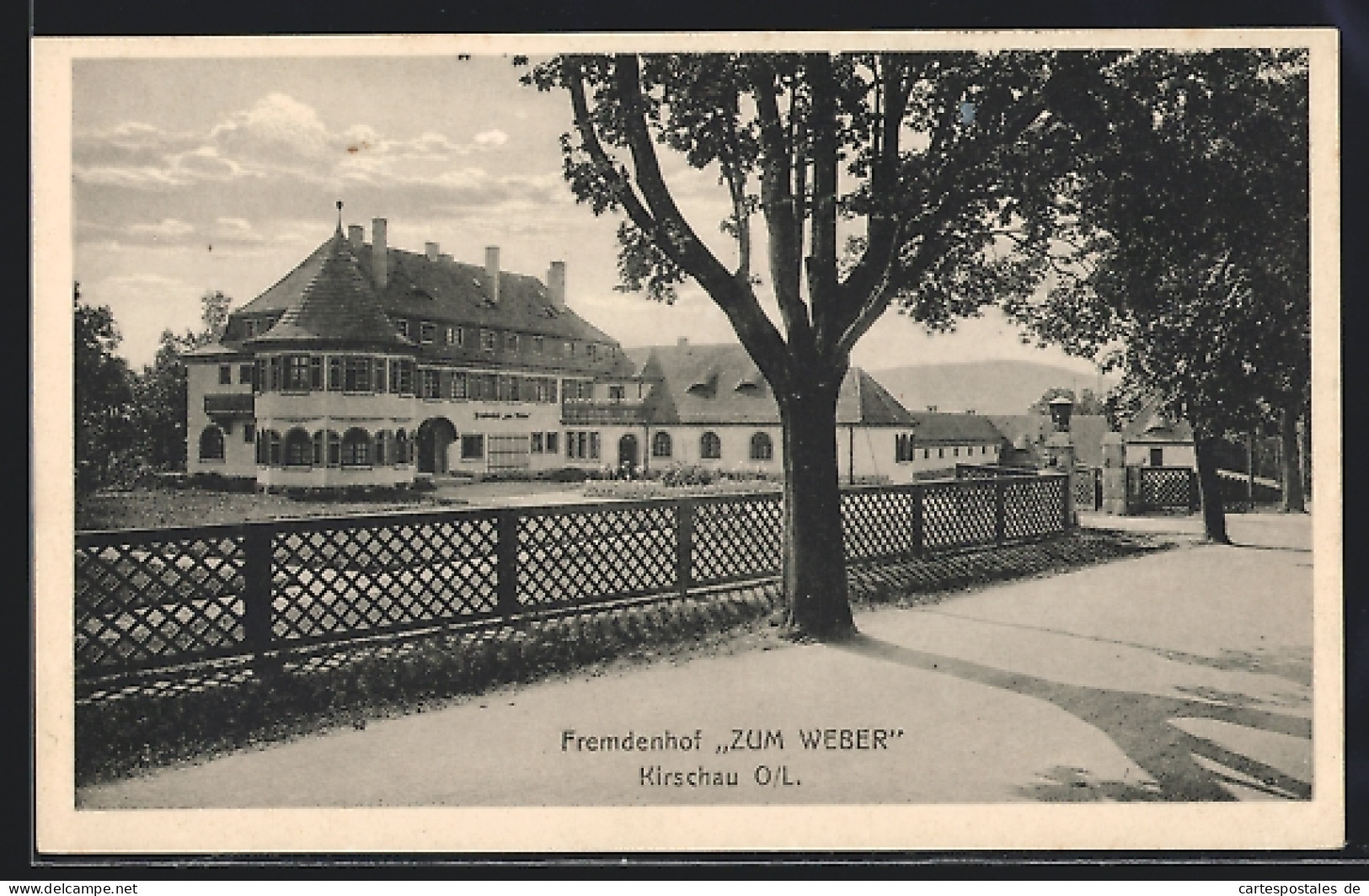 AK Kirschau, Ansicht des Fremdenhof Zum Weber