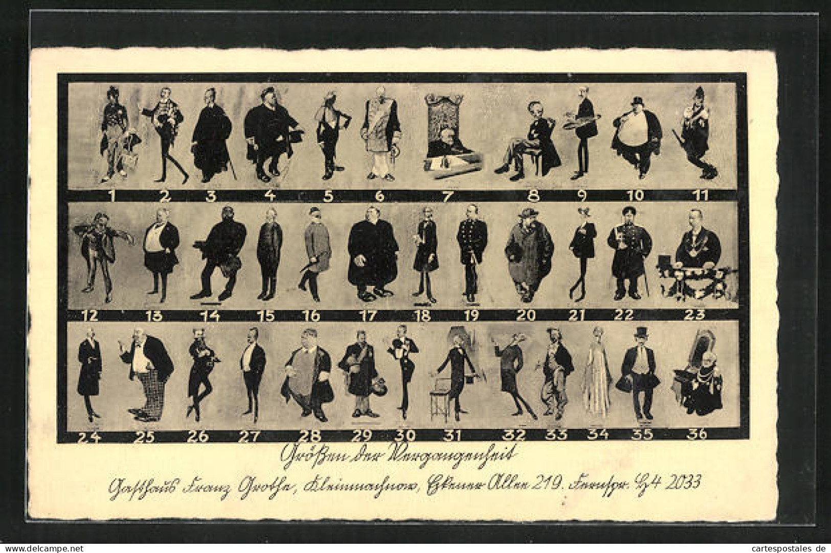 AK Kleinmachnow, Gasthaus Franz Grothe, Grössen der Vergangenheit