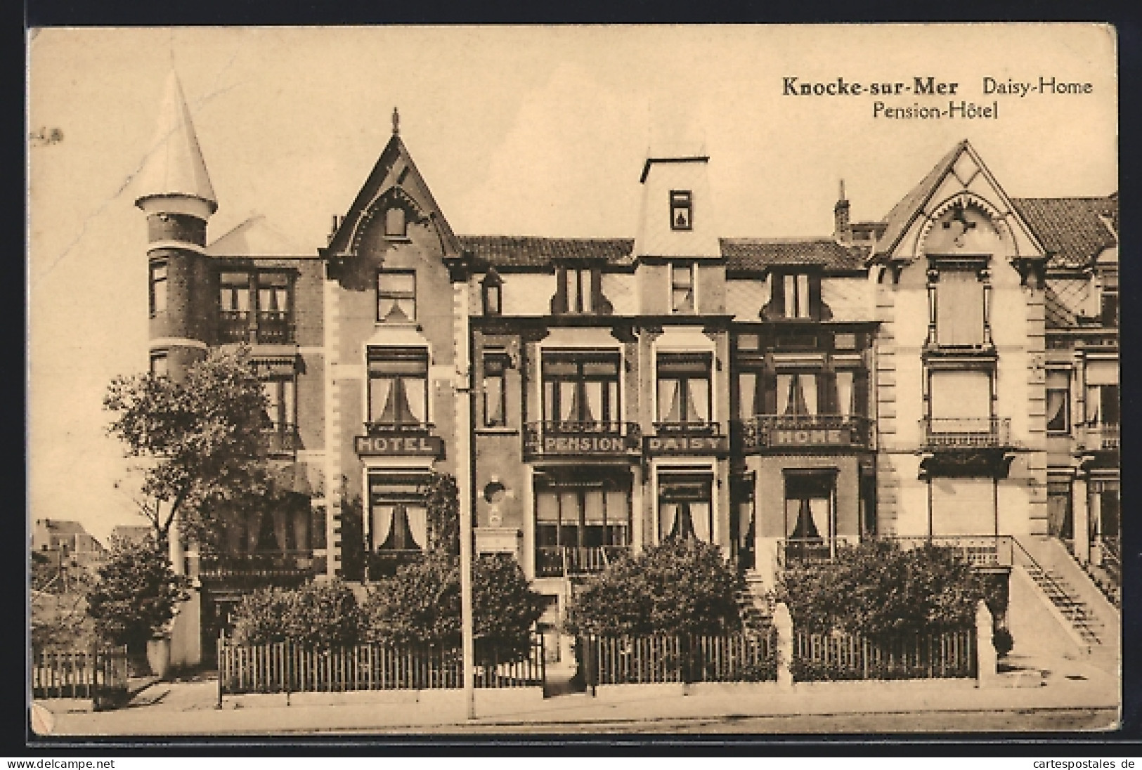 AK Knocke-sur-Mer, Pension-Hôtel Daisy, Propr. J. Léonard-Berleur