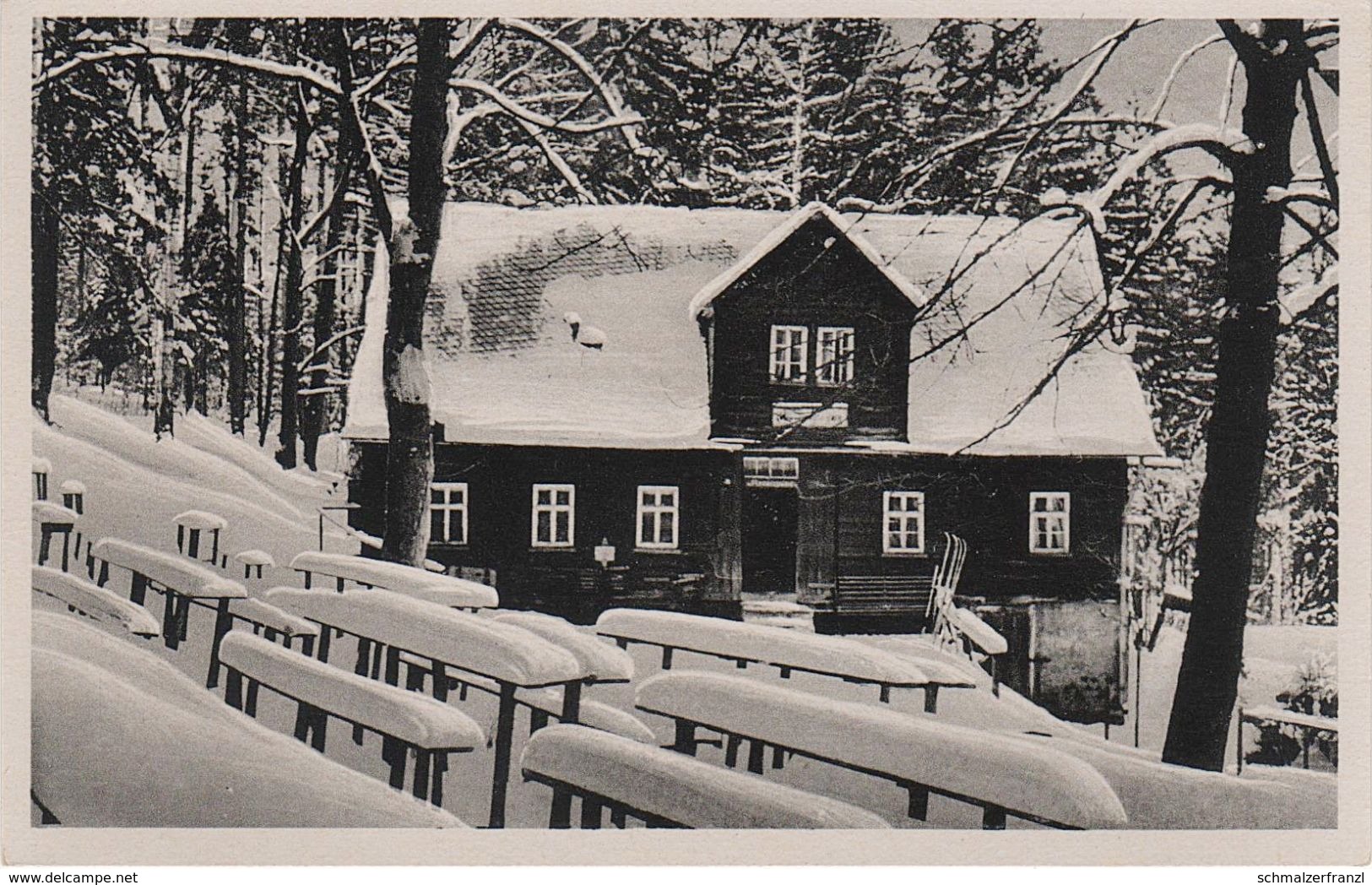 AK Köhlerhütte Gasthof a Fürstenbrunn Schwarzenberg Waschleithe Langenberg Grünhain Raschau Schwarzbach Erzgebirge