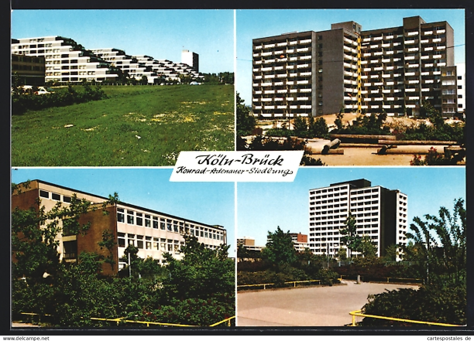 AK Köln-Brück, Szenen aus der Konrad-Adenauer-Siedlung