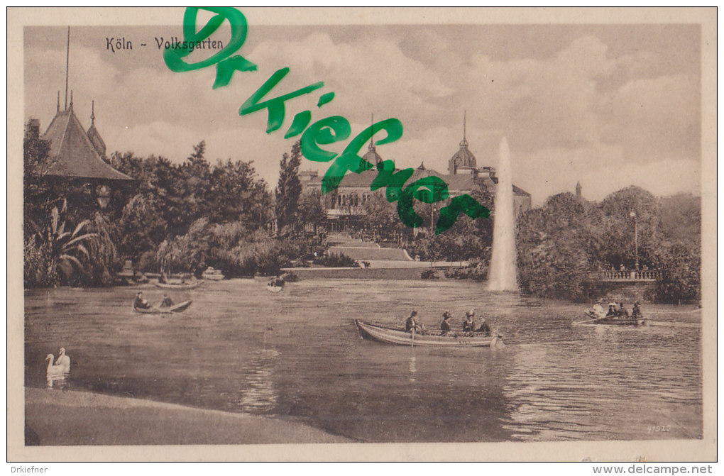 AK: Köln, Volksgarten um 1918