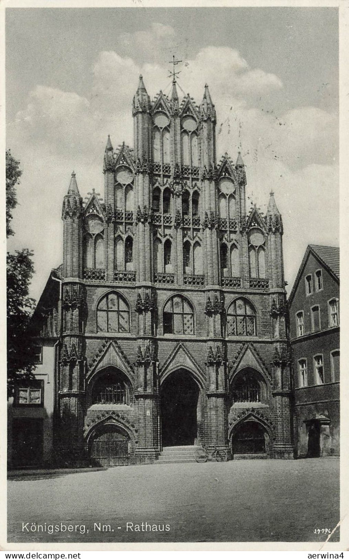 AK Königsberg Rathaus Neumark 1936 gelaufen Postkarte