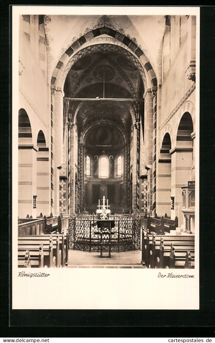 AK Königslutter, Innenansicht Kaiserdom