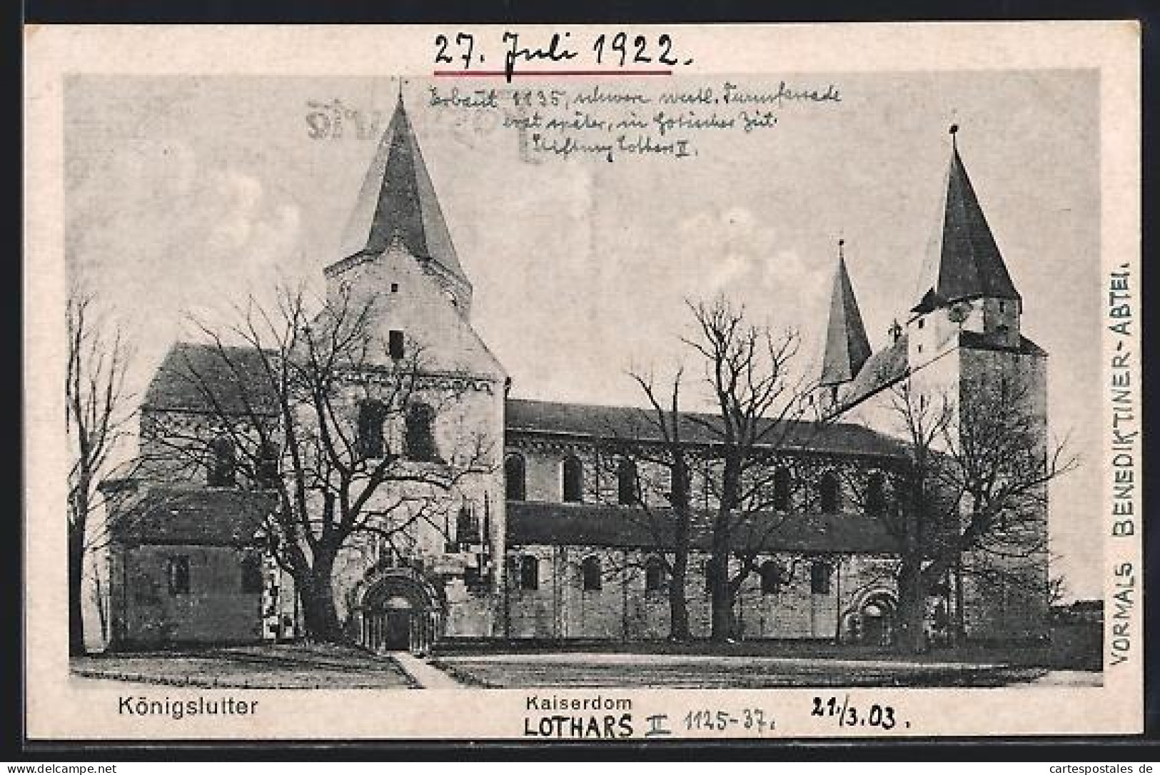 AK Königslutter, Kaiserdom Lothars II., vormals Benediktiner-Abtei