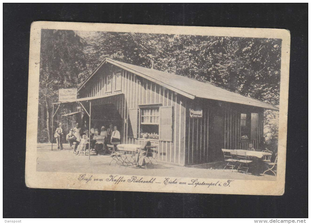 AK Königstein Taunus Kaffee Rübezahl Eiche am Lipstempel 1925