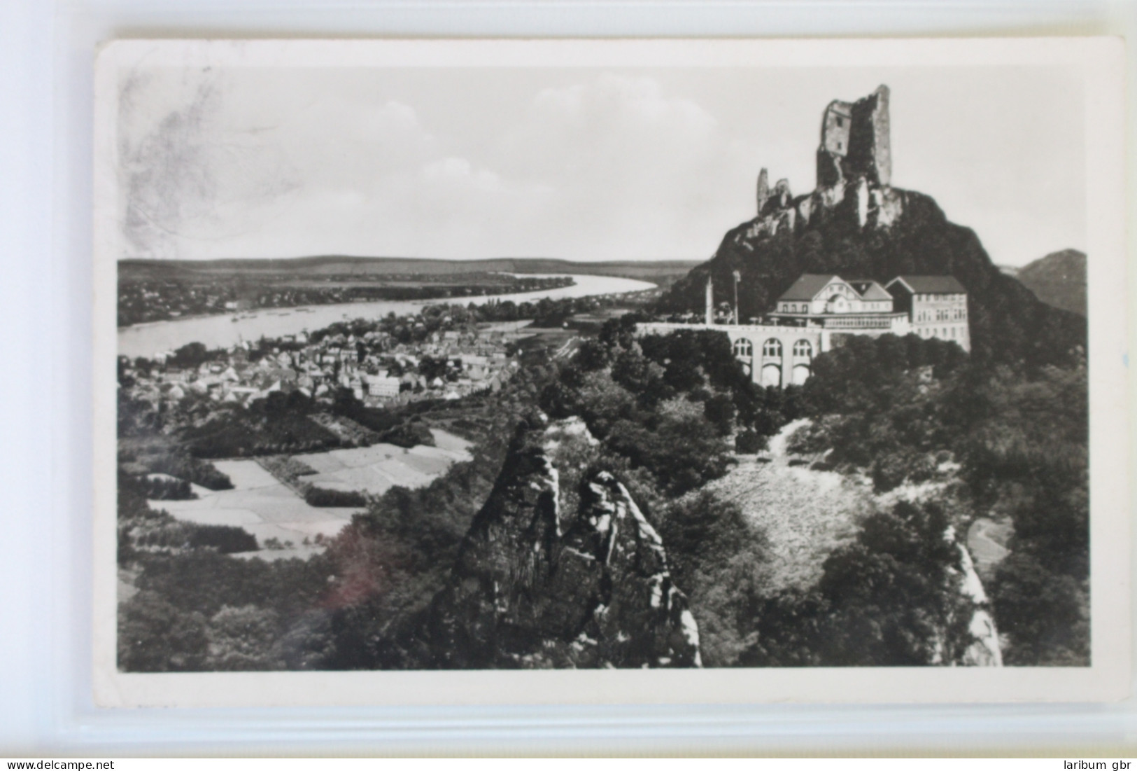 AK Königswinter Der Drachenfels 327 m mit Königswinter 1954 gebraucht #PK525
