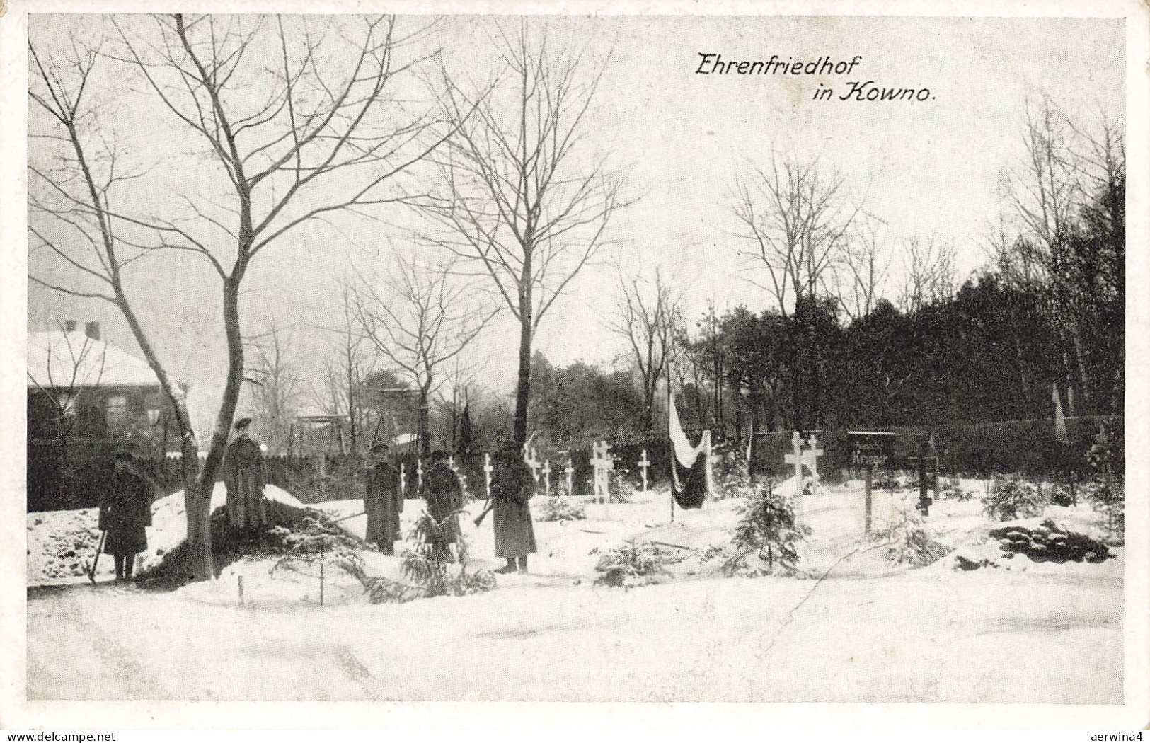 AK Kowno Ehrenfriedhof Soldaten Litauen ungelaufen Postkarte
