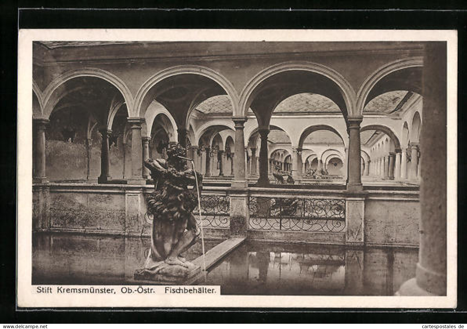 AK Kremsmünster, Stift Kremsmünster und Fischbehälter