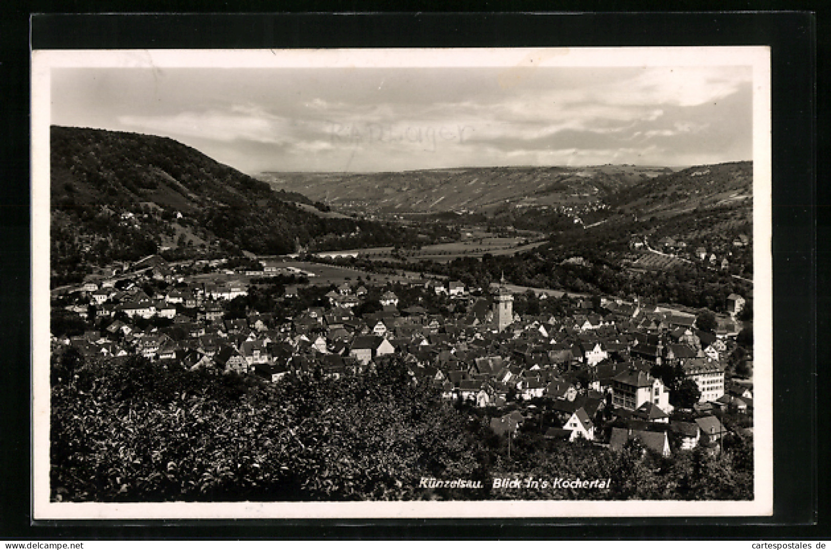 AK Künzelsau, Blick ins Kochertal