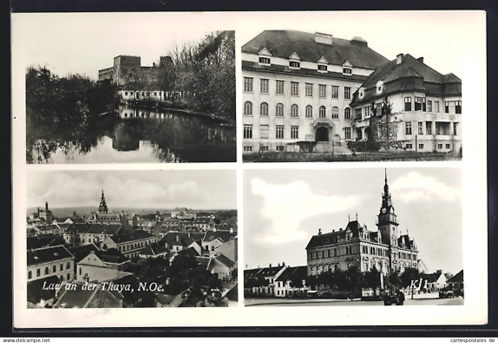 AK Laa an der Thaya, Schloss, Turmgebäude, Teilansicht