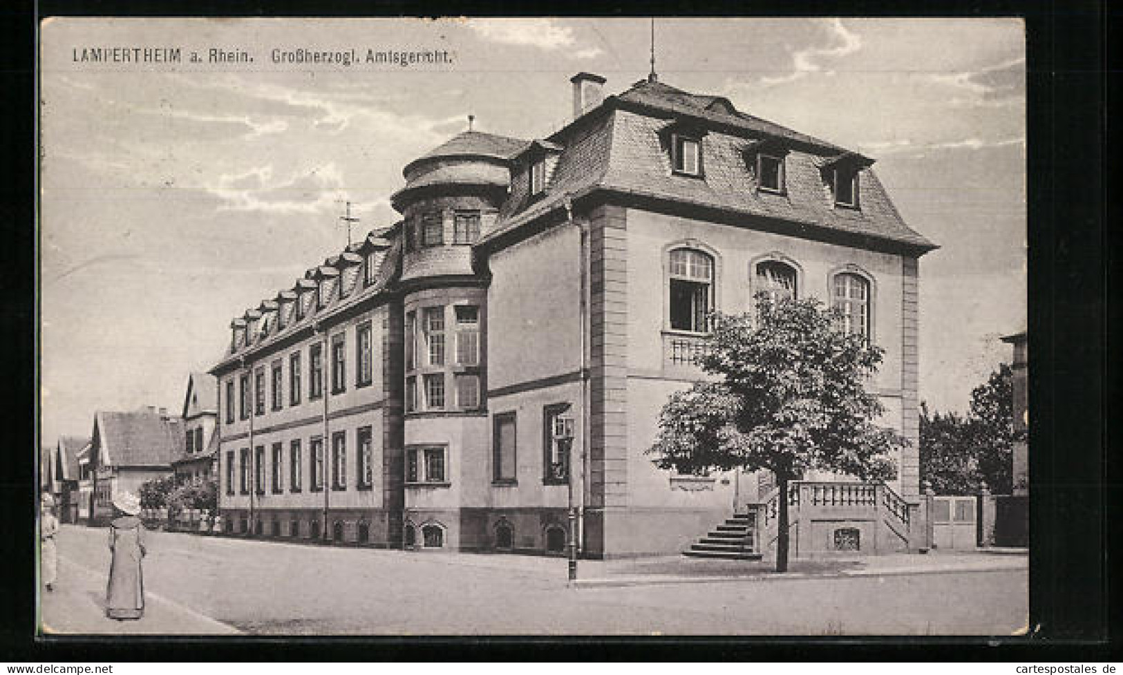AK Lampertheim a. Rhein, Grossherzogl. Amtsgericht