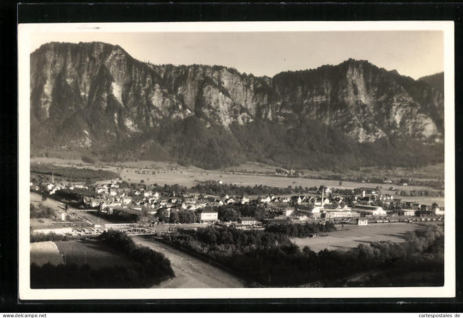 AK Landquart, Blick zum Bahnhofquartier
