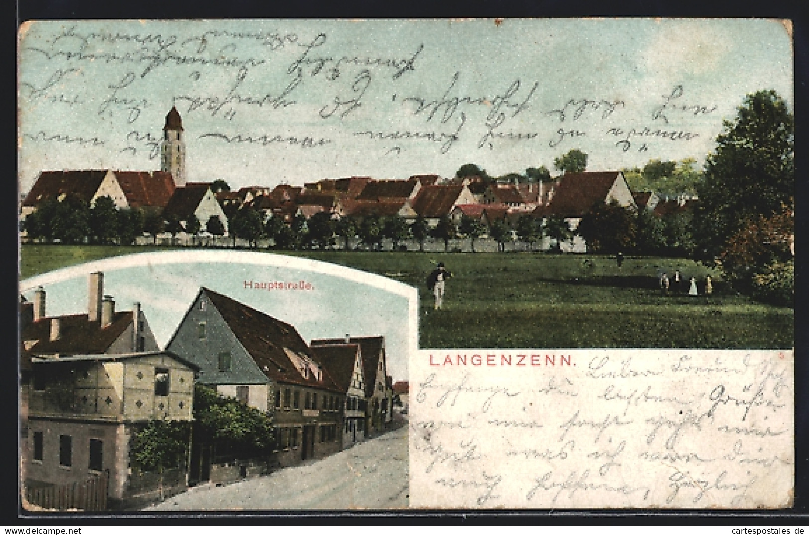 AK Langenzenn, Ortsansicht, Hauptstrasse