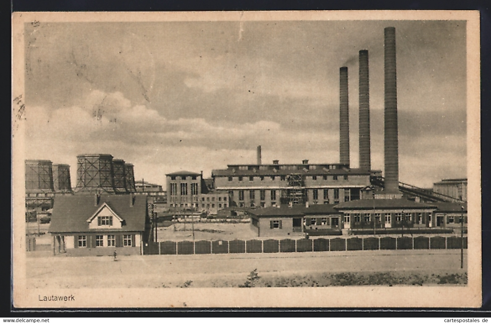 AK Lautawerk, Blick auf das Industriegelände