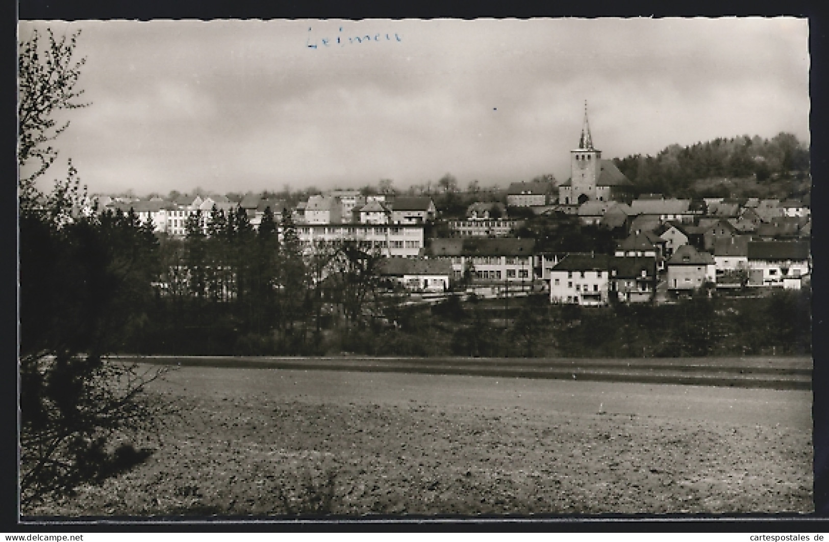 AK Leimen /Pfälzer Wald, Panoramaansicht mit Kirche