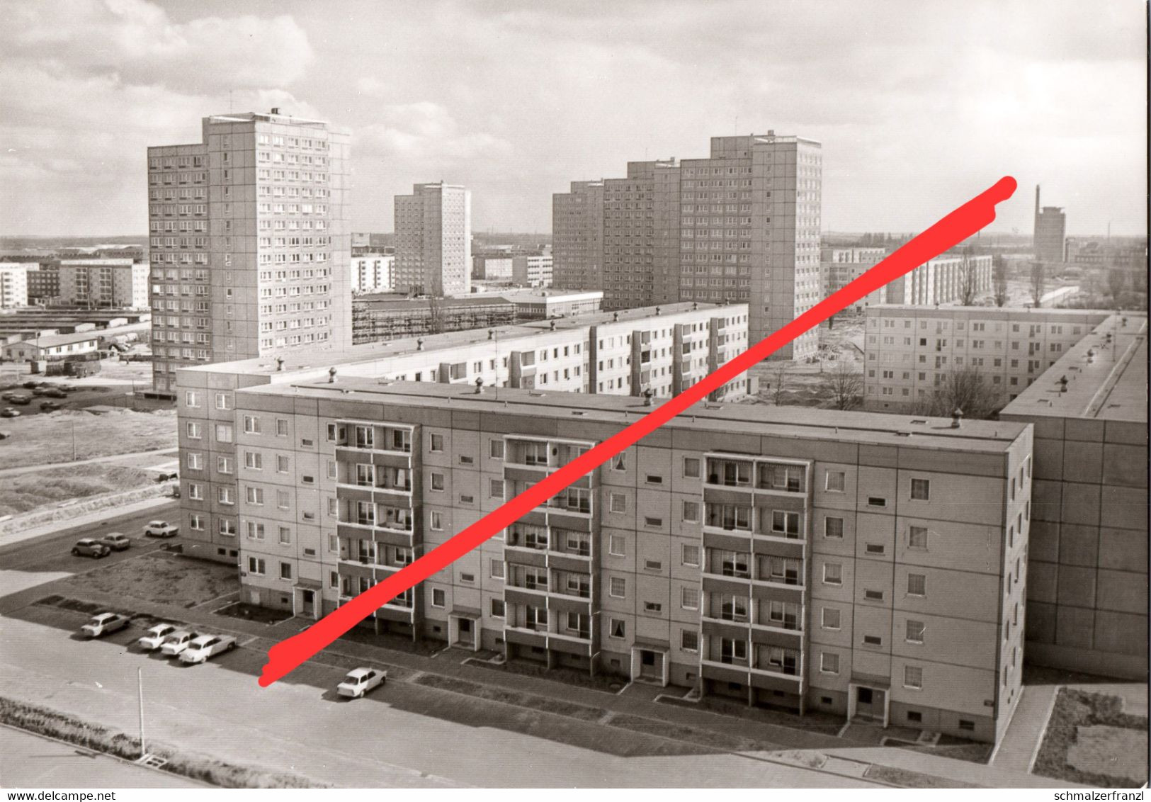 AK Leipzig Schönefeld Neubaugebiet a Fritz Siemon Straße Volksgartenstraße Poserstraße Bästleinstraße Permoserstraße DDR