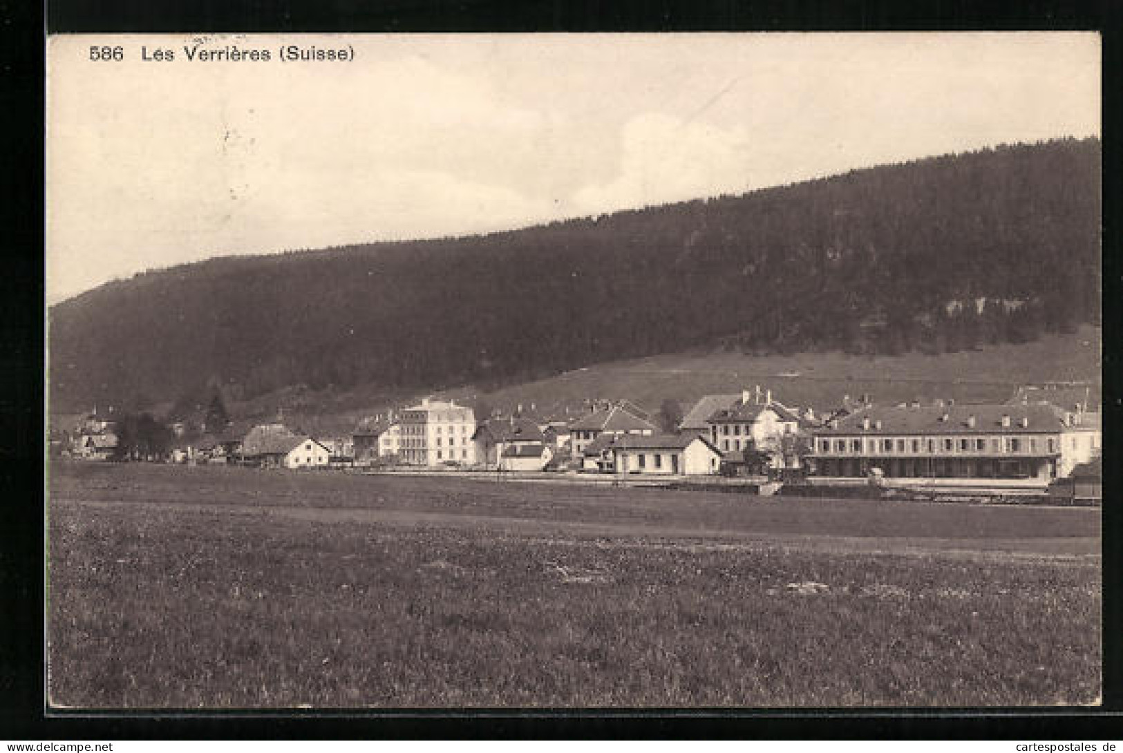 AK Les Verrières, Ortspartie