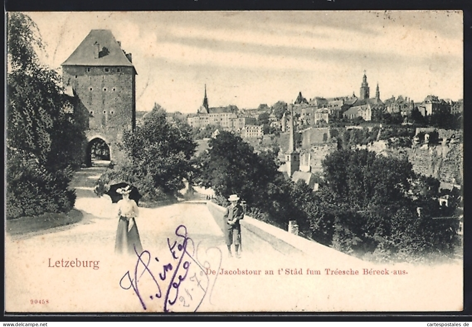 AK Letzeburg, De Jacobstour an t`Städ fum Tréesche Béreck aus