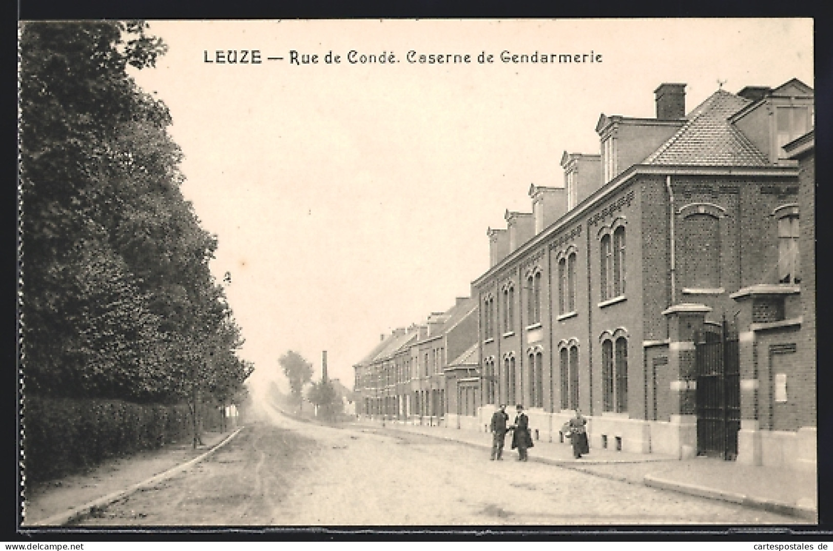 AK Leuze-en-Hainaut, Rue de Condé, Caserne de Gendarmerie