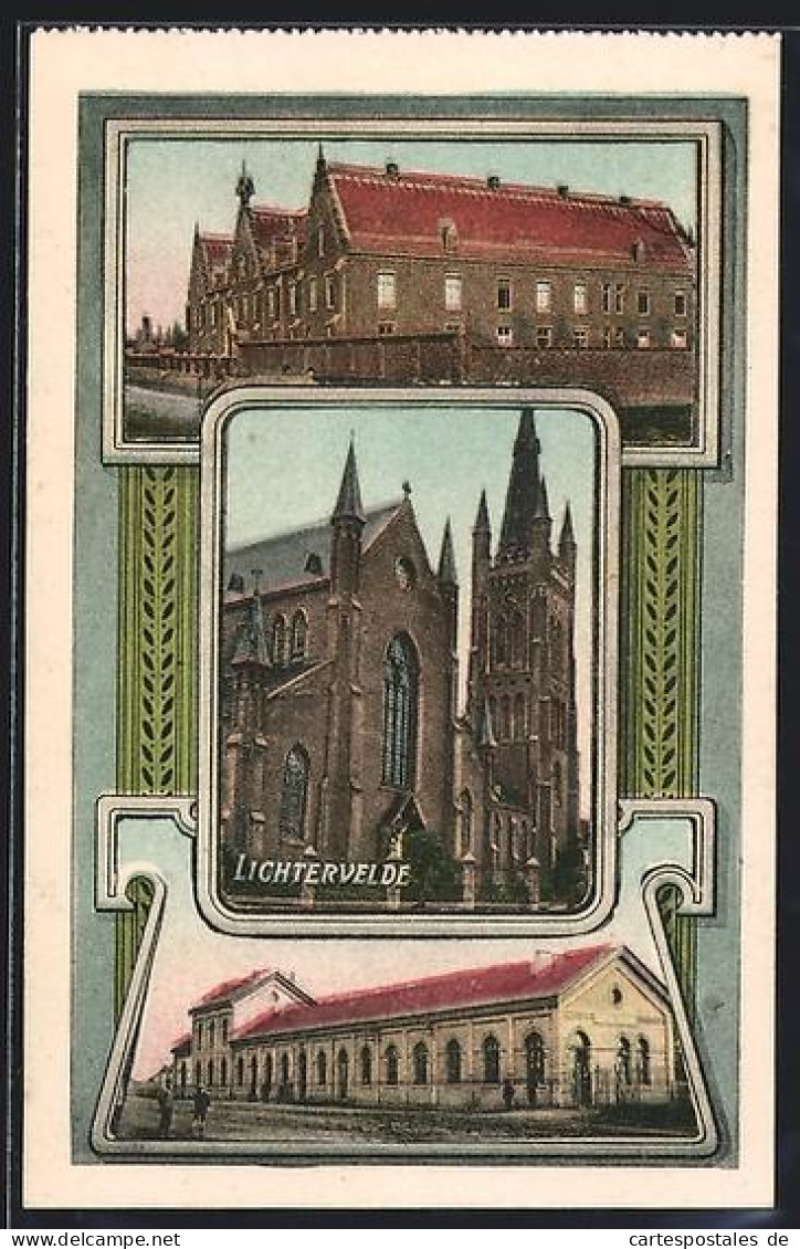 AK Lichtervelde, Kirche, Gebäudeansichten