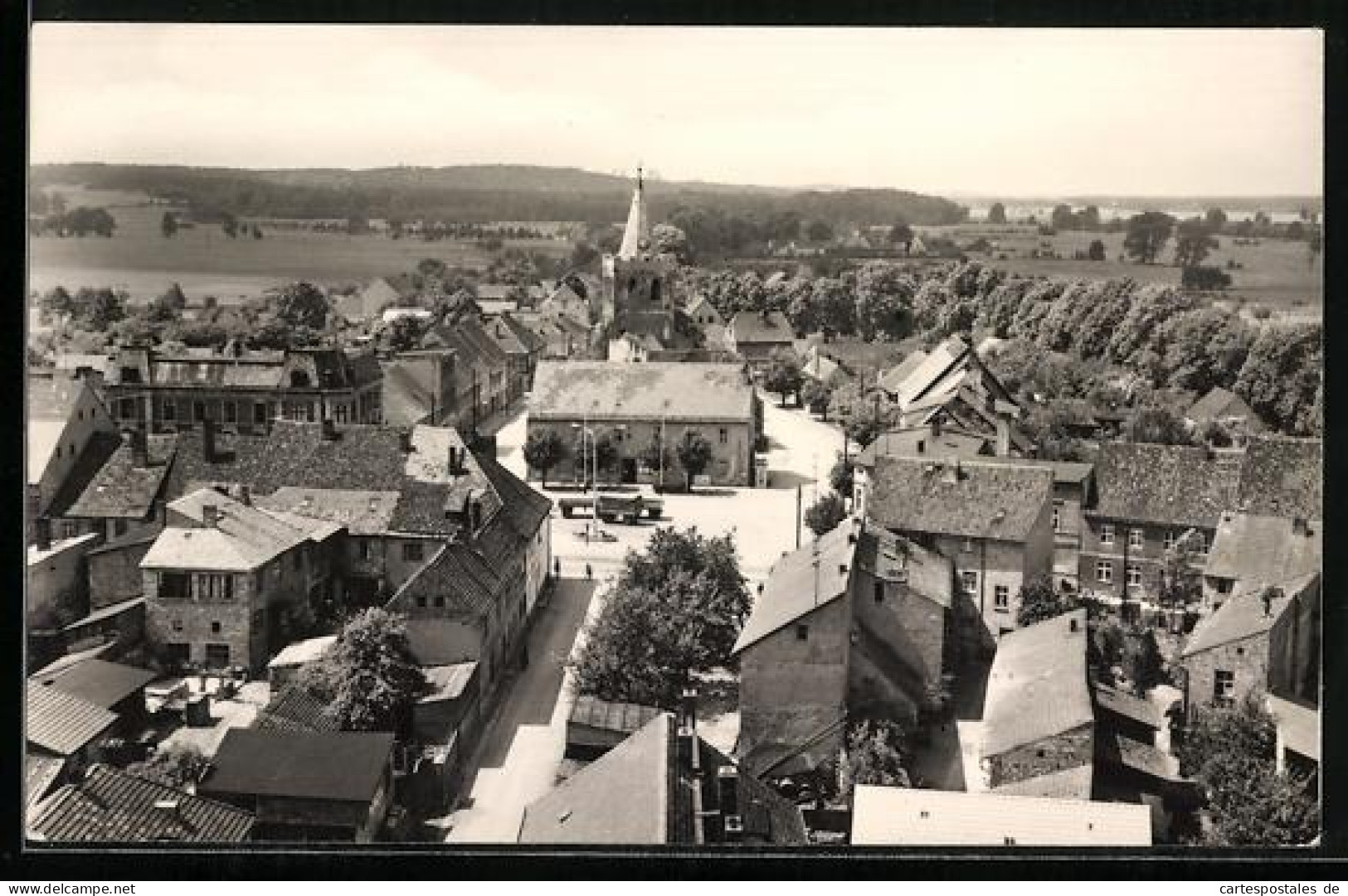 AK Lieberose, Blick auf die Stadt und Kirche