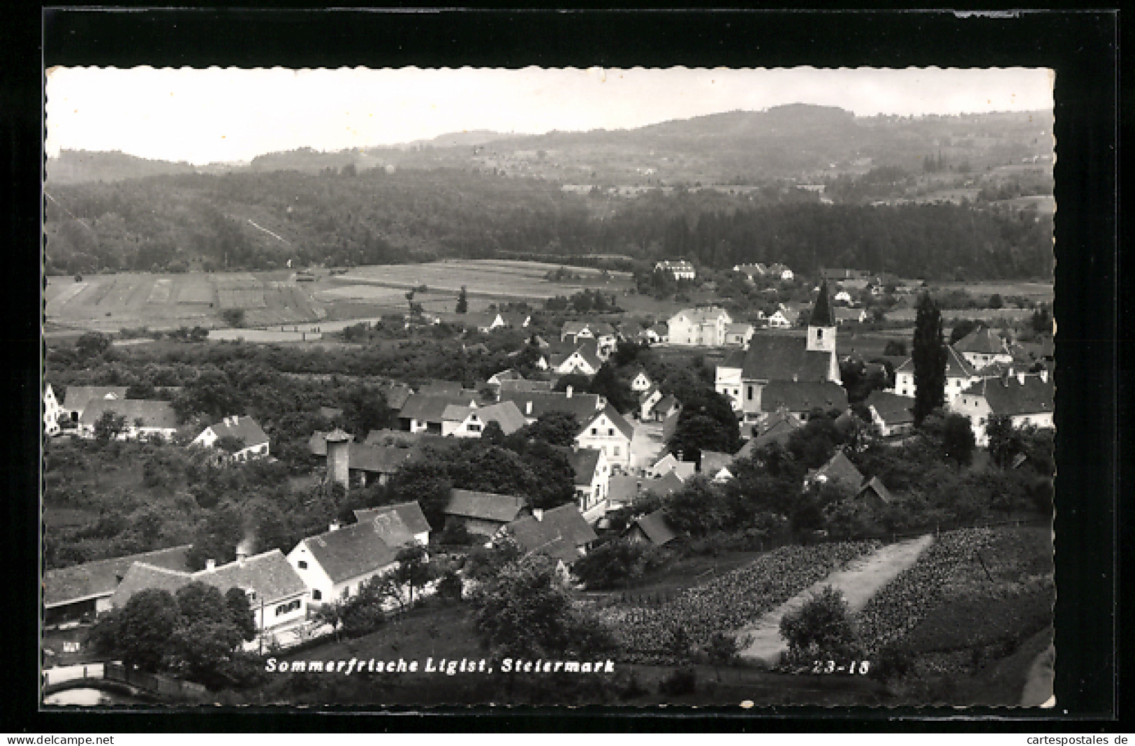 AK Ligist, Ortsansicht mit Kirche