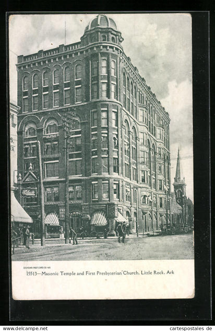 AK Little Rock, AR, Masonic Temple and First Presbyterian Church