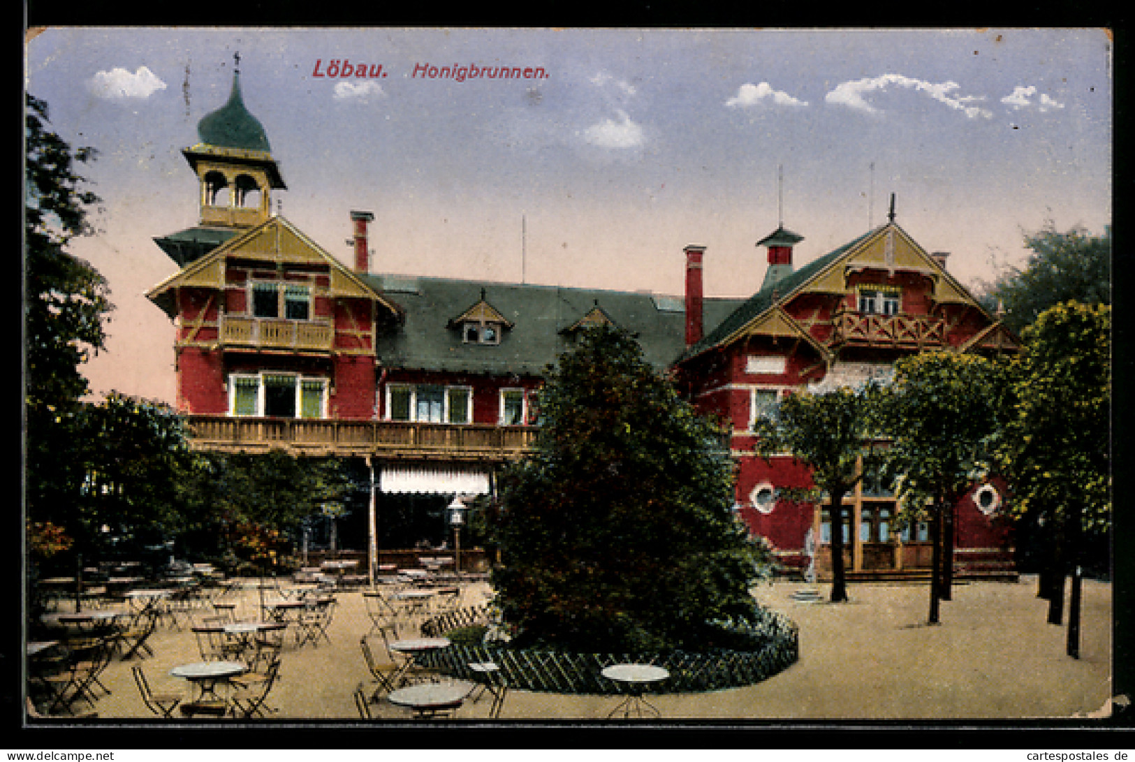 AK Löbau, Gasthaus Honigbrunnen