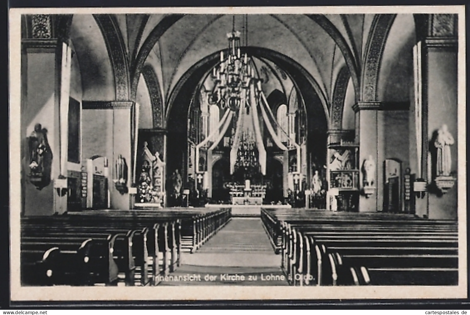 AK Lohne i. Oldb., Innenansicht der Kirche