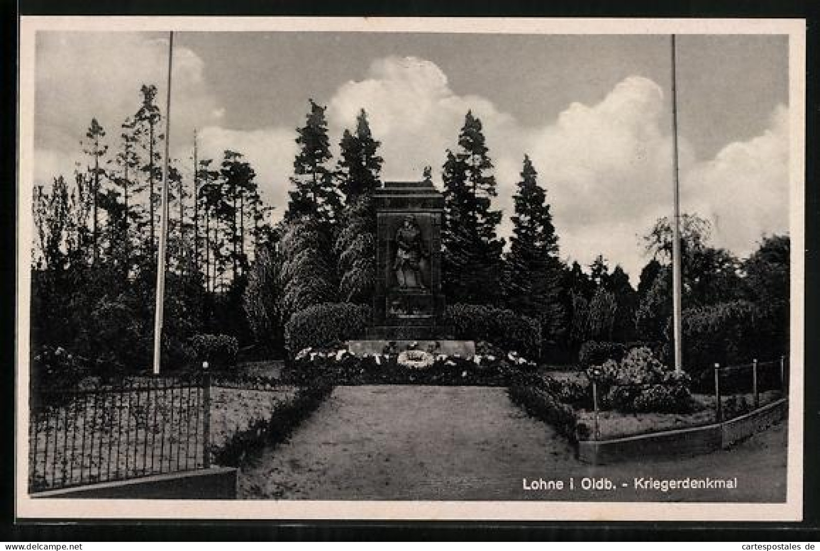 AK Lohne i. Oldb., Kriegerdenkmal